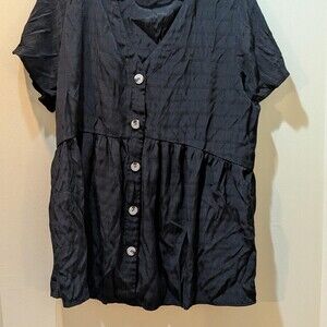 Women's Black and Navy Dress
